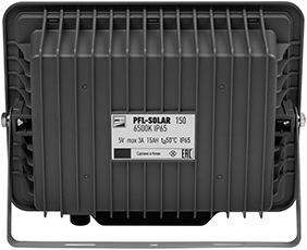 led прожектор Jazzway PFL SOLAR 150 6500K IP65 - вид прожектора с тыльной стороны