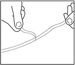 Снятие защиты клейкого слоя