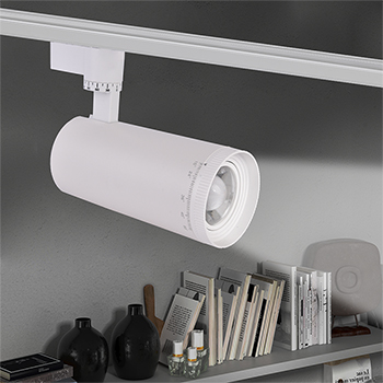 led светильник трековый 1-фазный Jazzway PTR 0728 Zoom белый на шинопроводе