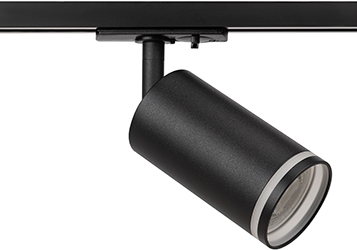 светильник трековый 1-фазный поворотный TR52-GU10 "Эра" черный - внешний вид