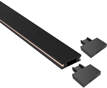 шинопровод 1-фазный низковольтный накладной Jazzway MTR16 - заглушки в комплекте