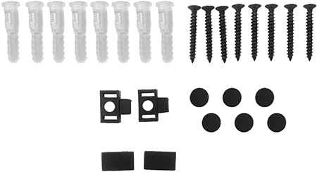 шинопровод 1-фазный низковольтный накладной 2м Jazzway MTR16 - крепежные элементы в комплекте