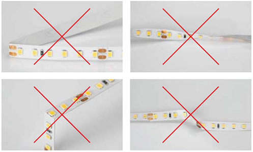 led лента Arlight UL-A200-10mm 24V Day4000 IP20 - требования по монтажу