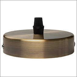 патрон декоративный Jazzway PLC 03 E27 230V/1M Antique Bronze со шнуром - внешний вид основания