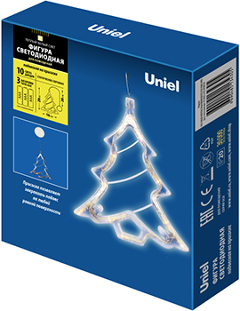 led елочка Uniel UL-00007254 на присоске с подвесом - упаковка