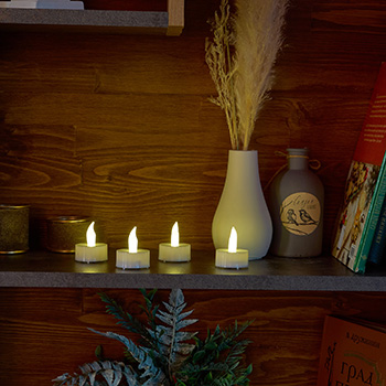 4 декоративные свечи Uniel UL-00008592 - пример использования