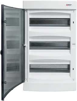 корпус навесной EKF PROxima ux-3x12-n Unix - вид с открытой дверью