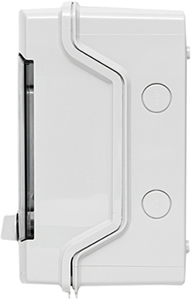 бокс пластиковый навесной EKF ux65-4-n Unix65 - вид сбоку