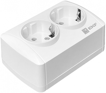 розетка 2-местная EKF EQR16-129-30-54 "Владивосток" - внешний вид