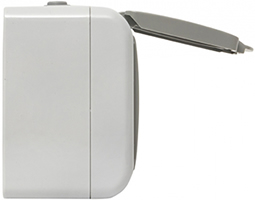 розетка 2-местная EKF "Мурманск" с з/к - вид сбоку