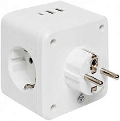 разветвитель EKF UBA-CUB-T2-TC "Куб" - внешний вид