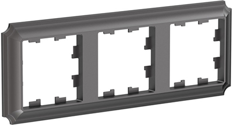 рамка 3-постовая Systeme Electric AtlasDesign Antique мокко - внешний вид