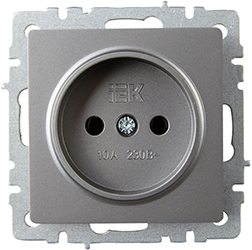 розетка 1-местная IEK РС10-1-0-БрС Brite - внешний вид