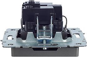 розетка 1-местная IEK РС14-1-0-БрС Brite - вид сбоку