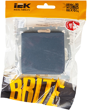 выключатель 1-клавишный перекрестный IEK ВС10-1-3-БрМ Brite - упаковка