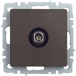 розетка ТВ оконечная IEK РТВ11-0-БрТБ Brite - внешний вид