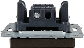 выключатель 1-клавишный IEK ВС10-1-0-БрТБ Brite - вид сбоку