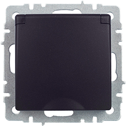 розетка 1-местная IEK РСбш10-3-44-БрЧ Brite - внешний вид