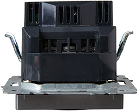 розетка 1-местная IEK РЮш11-1-БрС Brite - вид сбоку