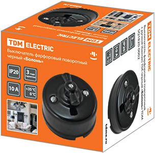 выключатель поворотный "Болонь" TDM SQ1820-0002 - упаковка