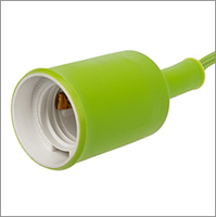 патрон подвесной E27 силиконовый Rexant 11-8886 со шнуром 1 м - конструкция и материалы