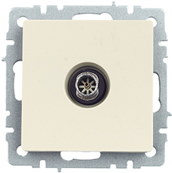 розетка ТВ оконечная IEK РТВ11-0-БрКр Brite - внешний вид