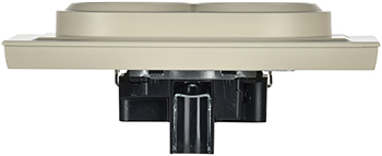 розетка 2-местная IEK РС12-3-БрКр Brite - вид сбоку