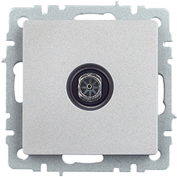 розетка ТВ оконечная IEK РТВ11-0-БрА Brite - внешний вид