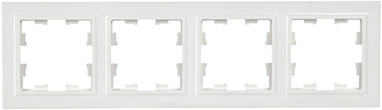 рамка 4-постовая IEK РУ-4-БрБ Brite - внешний вид