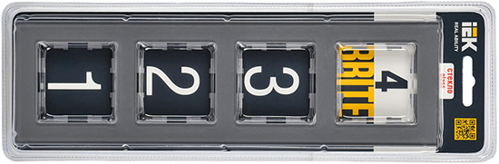 рамка 4-постовая IEK РУ-4-2-БрСе Brite - упаковка