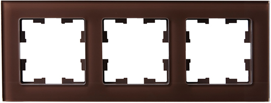 рамка 3-постовая IEK РУ-3-2-БрТБ Brite - внешний вид