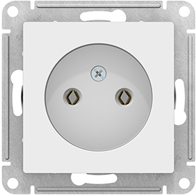 розетка 1-местная Systeme Electric AtlasDesign, лотос - внешний вид