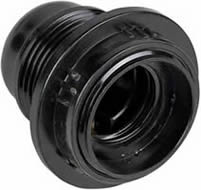 патрон карболитовый E27 EKF с кольцом - внешний вид