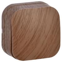 Глори дуб выключатель 1кл открытая 10А IP20  