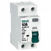 Выключатель дифференциальный (УЗО) 2Р 63А 30мА AC 6кА УЗО-03 Schneider Electric