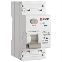 Выключатель дифференциального тока ВД-100N 2P 16А 30мА тип AC эл-мех 6кА PROXIMA EKF