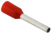 Наконечник-гильза 1,0-10 изолированный красный НШВИ IEK 20шт