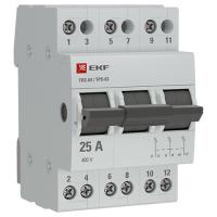 Выключатель нагрузки 3Р 25А ТПС-63 3-позиционный EKF PROxima