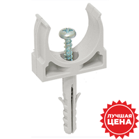 Derzhatel_dlya_truby_16mm_plastik_seryj_IEK_10sht_s_dyubelem_915461