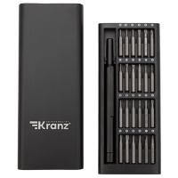 Набор бит с отверткой для точных работ 25 предметов сталь S2 твердость 64HRC