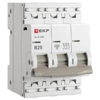 Автомат 3Р 25А B 4,5кА ВА47-63N EKF PROxima