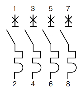 Автомат 4Р 25А C 6кА S9FN Systeme Electric Systeme9 