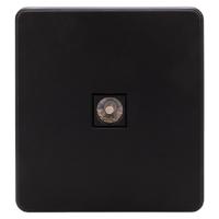 Миле Раунд черный механизм TV оконечная скрытая 1-ая 