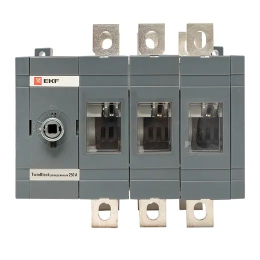 Рубильник 3Р 250А без ручки TwinBlock EKF  реверсивный 