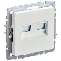 BRITE Роз. комп. 2-ая RJ45 кат.5E РК10-2-БрЖ жемч. IEK