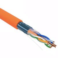 Кабель витая пара F/UTP, CAT 5e, ZH нг(А)-HF, 4PR, 24AWG, INDOOR, SOLID, оранжевый, 305м, REXANT