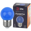Лампа декор свд Е27 1Вт синий 45лм G45 ЭРА белт лайт