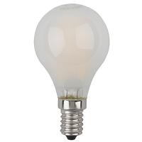 Лампа шар свд Е14 5Вт 4000К 490лм P45 матовый филамент ЭРА комплект 10шт