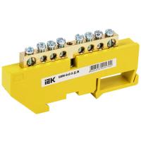 Шина нулевая 6*9 8 отв на DIN-изол Ж