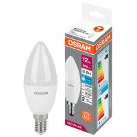 Лампа свеча свд Е14 12Вт 6500К 800лм B75 матовая Osram LED Value